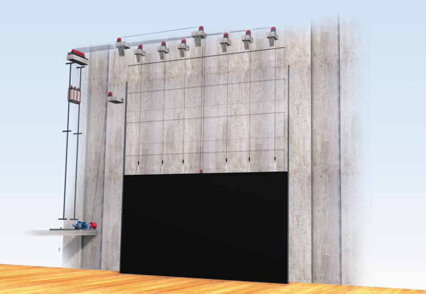 舞臺(tái)防火大幕裝置